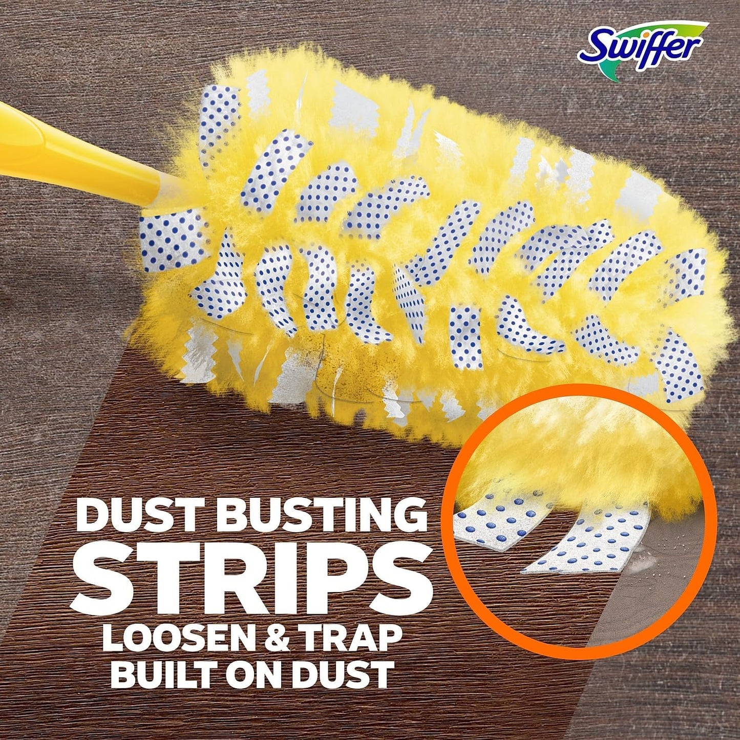 Swiffer 21620BX 360 Dusters Refill, Dust Lock Fiber, Yellow, 6/Box