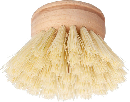 REDECKER Replacement Head for Dish Brush, 1-5/8-inch, Set of 2, 100% Natural Tampico Fiber and Untreated Beechwood, Made in Germany - Natural Dish Brush Replacement Heads