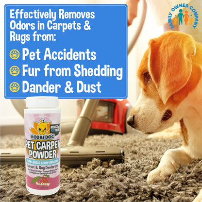 Bodhi Dog Carpet Powder Bundle - Three Scents - Fresh Linen + Teaberry + Cucumber Melon 20oz