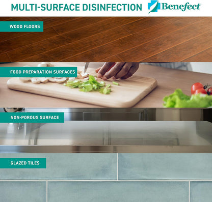 Benefect Botanical Decon 30 Disinfectant Cleaner, 4 oz. Spray Bottle, Light Lemon & Thyme Scent, Hospital Grade Disinfectant, Kills Over 99.99% of Germs, Safe for Food-Contact Surfaces (Pack of 4)