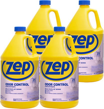 Zep Odor Control Concentrate 128 Ounce ZUOCC128 (1 Bottle), 1 Gallon Concentrate, No Scent