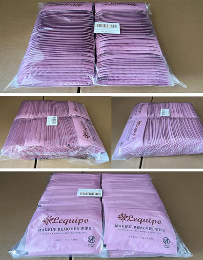 200 pcs Makeup Remover Wipes Bulk Individually Wrapped
