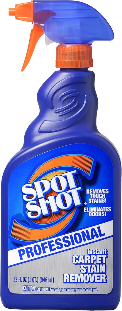 Spot Shot Professional Instant Carpet Stain Remover with Trigger Spray, 32 OZ (2-Pack)