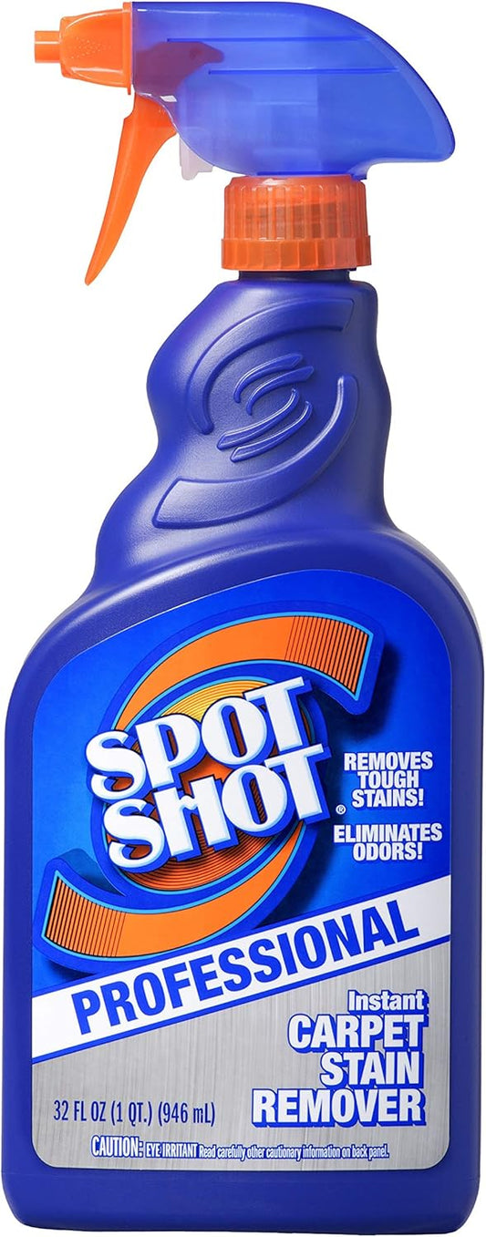 Spot Shot Professional Instant Carpet Stain Remover with Trigger Spray, 32 OZ (2-Pack)