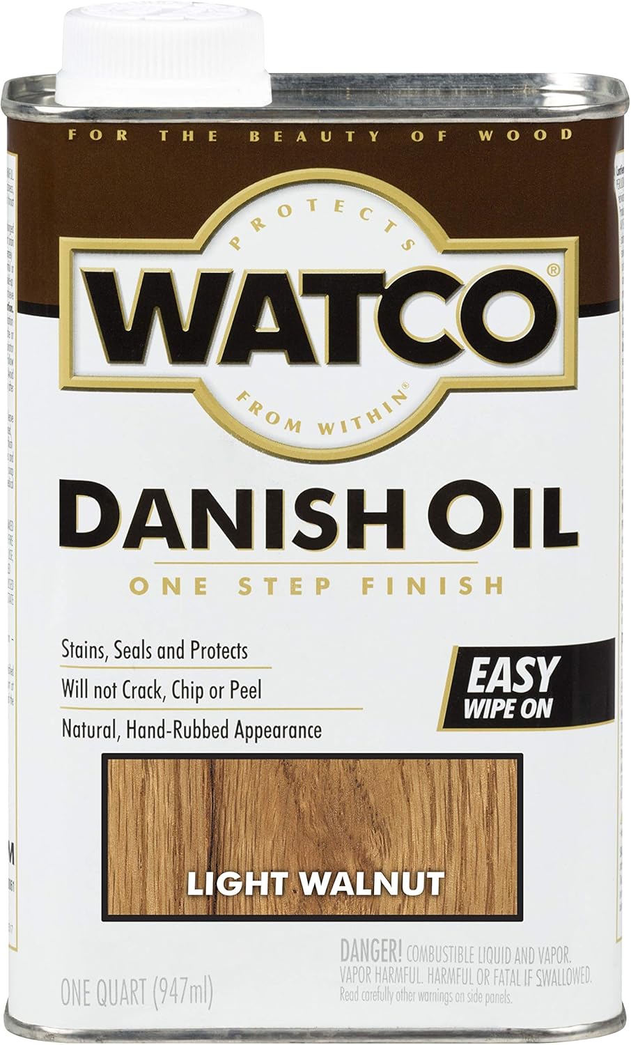 Watco Danish Oil Wood Finish Spray, 11.25 oz, Dark Walnut