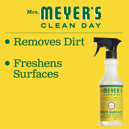 Mrs. MEYER'S Kitchen Set, Dish Soap, Hand Soap, and Multi-Surface Cleaner, 3 CT (Snowdrop)