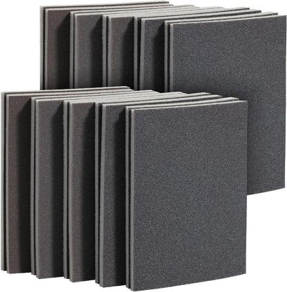 Bates- Sanding Sponge, 20 pcs, 3”x4”, 400-3000 Grit Assortment, Ultra Fine, Washable and Reusable, Sandpaper Block, Sanding Blocks for Wood, Sanding Pad, Drywall Sanding Block, Drywall Sanding Sponge
