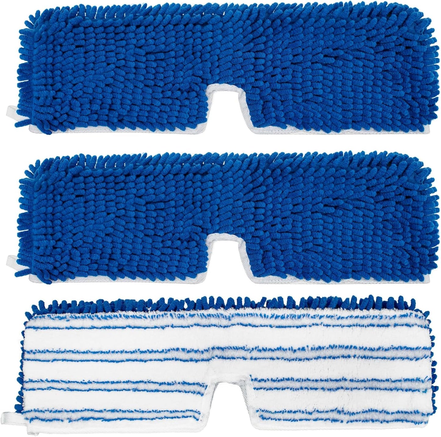 4 Pack Mop Head Replacement Compatible with O-cedar Hardwood Floor 'N More Microfiber Dual or 3-Action Flip Mop Refill Chenille Mop Replace Pads for Ocedar Dual-Action Flip Mop,Reusable & Washable Pad