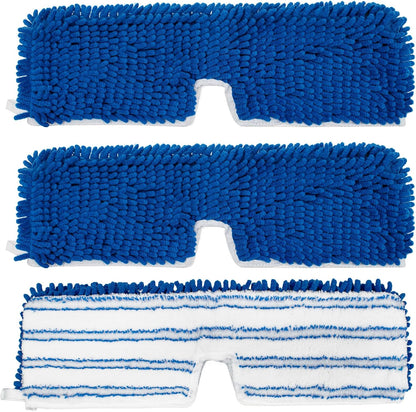 4 Pack Mop Head Replacement Compatible with O-cedar Hardwood Floor 'N More Microfiber Dual or 3-Action Flip Mop Refill Chenille Mop Replace Pads for Ocedar Dual-Action Flip Mop,Reusable & Washable Pad
