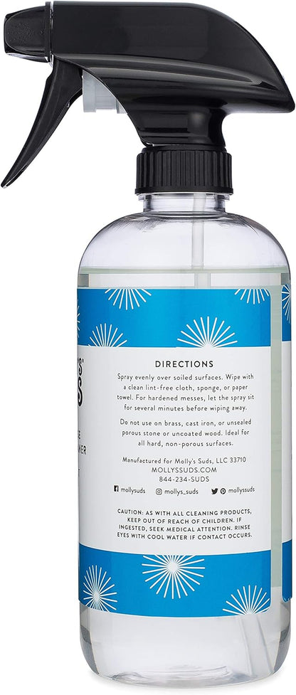 Molly's Suds All Purpose Cleaner | Multi Surface Household Spray (Powerful, Versatile) | Clean, Simple Ingredients | Lemon Burst, 16 oz (2 Pack)