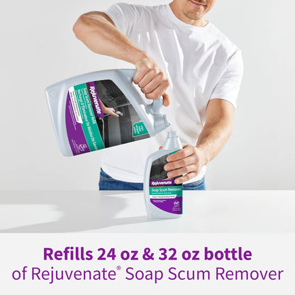 Rejuvenate Soap Scum Remover Easily Dissolves Soap Scum Without Scrubbing, 24 Ounces
