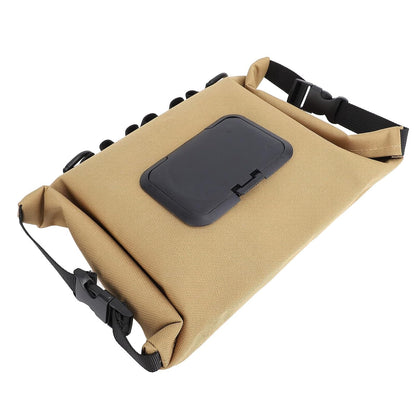 Large Capacity Canvas Portable Camping Wet Wipe Dispenser for Office Car Home Travel Hangable Wipe Holder (Camouflage Green)