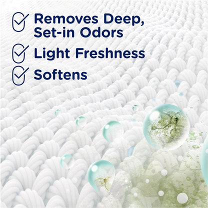 Downy Rinse Laundry Odor Remover, Cool Cotton Scent, 48 fl oz, Fabric Softener And Laundry Odor Removal Rinse, Fights Odors At The Source, HE Compatible