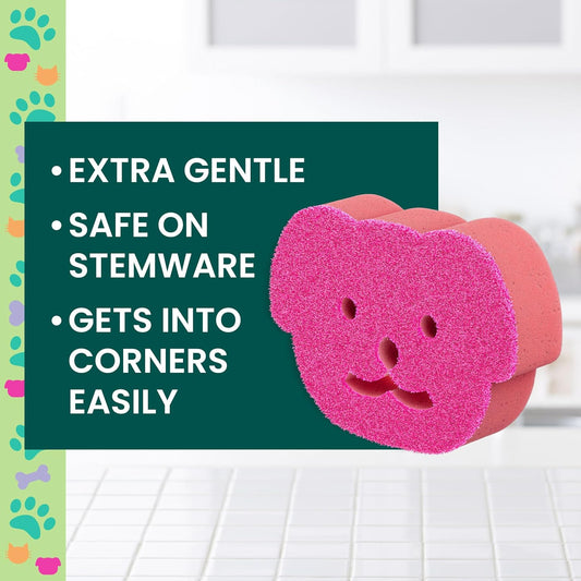 Scotch-Brite Doggone Tidy Non-Scratch Scrub Sponge, Two- Sided, Limited Edition, 1 Sponge
