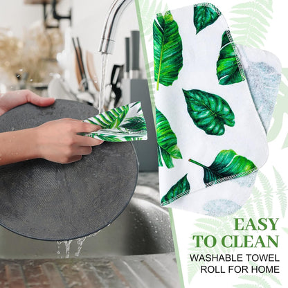 36 Pack Vintage Reusable Cleaning Cloths Washable Cotton Kitchen Towels for Home (Gray)