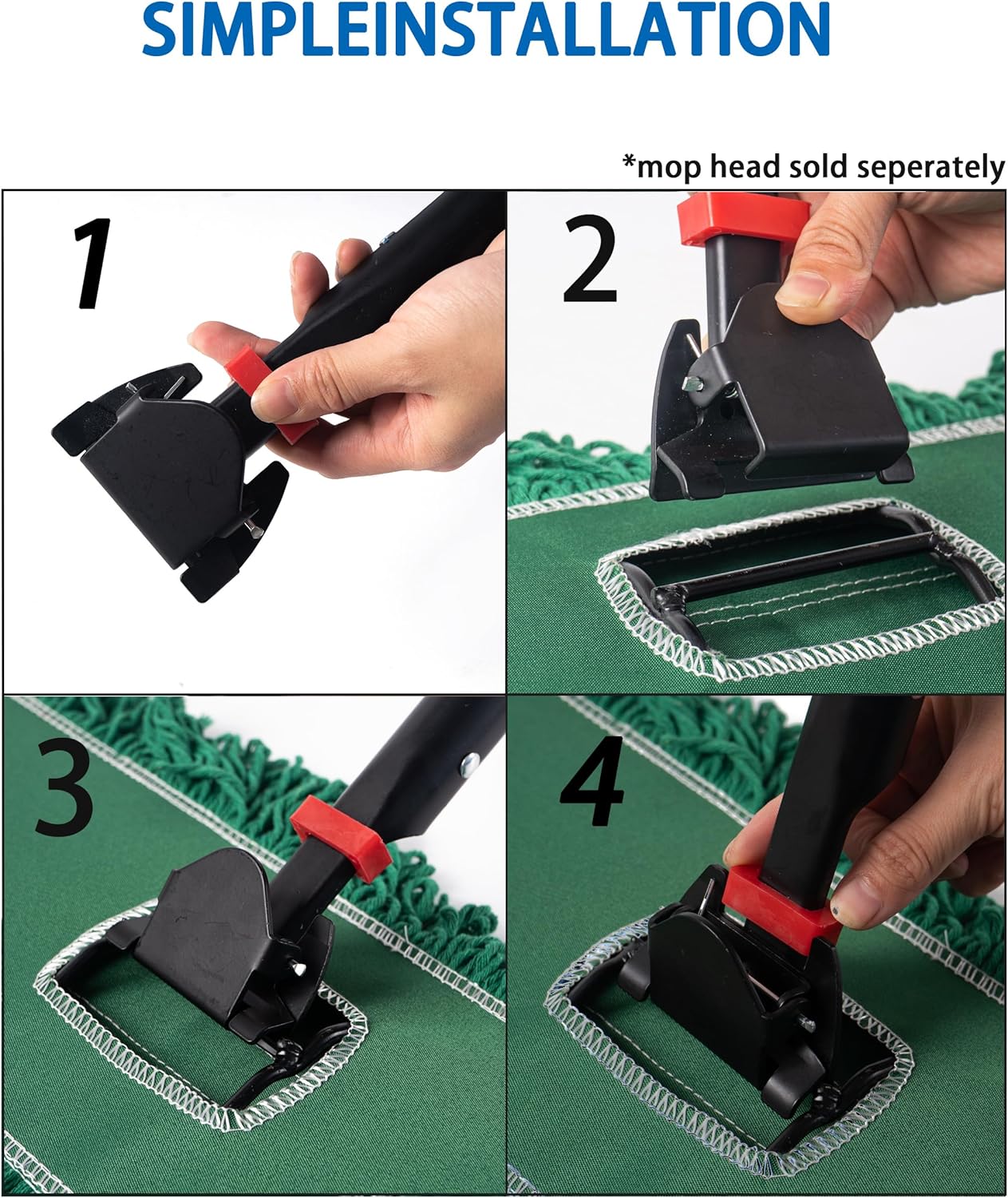 Matthew Cleaning 24'' Industrial Strength Cotton Dust Mop Refill Washable Replacement Heads for Residential & Commercial Use Fit Standard Dust Mop Frames, Hardwood, Laminate, Concrete Floors 3 Pack