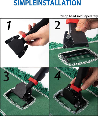 Matthew Cleaning 24'' Industrial Strength Cotton Dust Mop Refill Washable Replacement Heads for Residential & Commercial Use Fit Standard Dust Mop Frames, Hardwood, Laminate, Concrete Floors 3 Pack