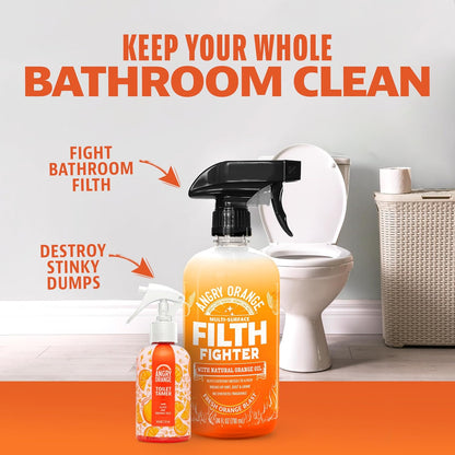 ANGRY ORANGE Toilet Tamer Bathroom Spray - Citrus Orange Spice - 6 oz