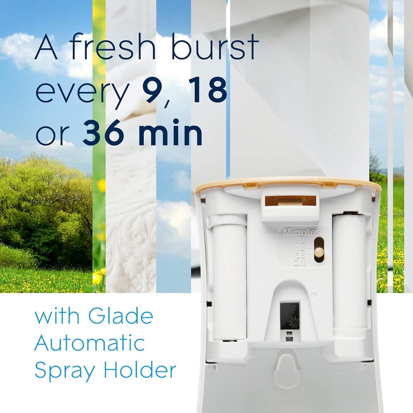 Glade Automatic Spray Refill, Pet Fresh Scent, Scented Air Freshener for Home and Bathroom, 6.2 Oz, 2 Count