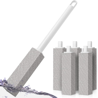 4TH Pumice Stone Toilet Bowl Cleaning – Pumice Sticks with Long Handle, Ideal for Removing Hard Water Rings and Stains, Eco-Friendly and Scratch-Resistant-3Pack