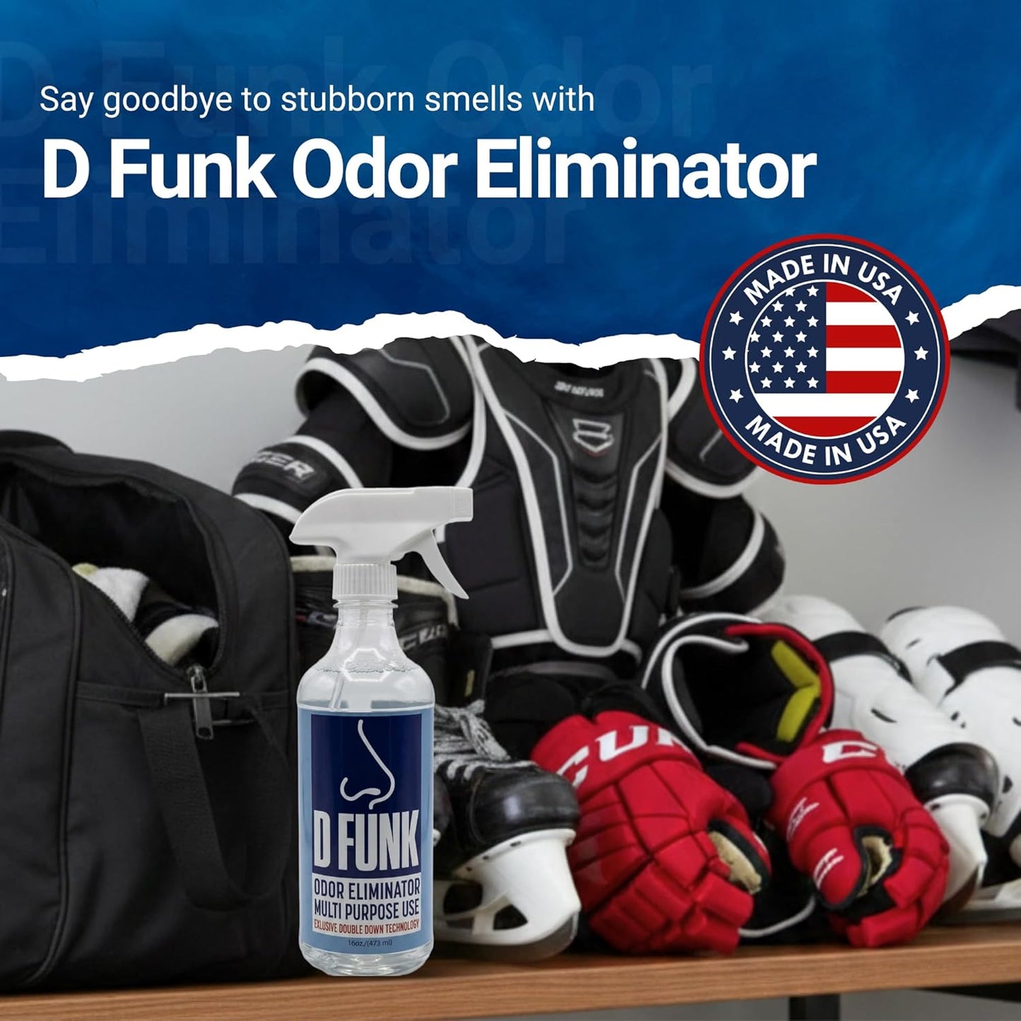 Ardent D Funk Odor Eliminator for Strong Odor, 2 Pack, 2 oz. Bottle, Spray to Remove Smells and Odors, Pet Supplies, Sport Shoes and Equipment, Coolers, Made in USA