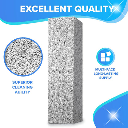DISIWENE Pumice Cleaning Stone with Handle Toilet Bowl Cleaner Hard Water Ring Remover for Bath/Pool/Kitchen/Household Cleaning (2, 2 Pack with Handle)