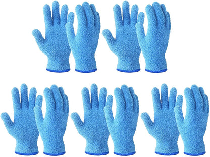 Evridwear Microfiber Plant Dusting Gloves Reusable Leaf Cleaning Glove for Houseplants,Blinds,Furniture and Small Objects