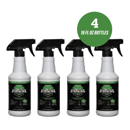SNiPER Hospital Disinfectant, Odor Eliminator & All-Purpose Cleaner, 16 Ounce Spray, 2-Pack