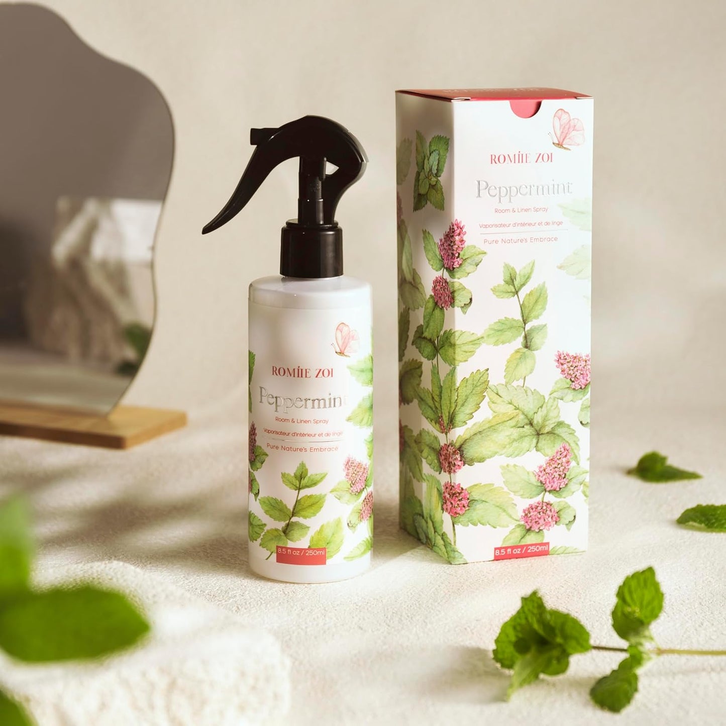 ROMIIE ZOI Room Spray Lemon, Air Freshener Spray Made with Natural Plant Extract, Scented Room Spray for Home Fragrance Fabric Spray Freshener 8.5 FL OZ