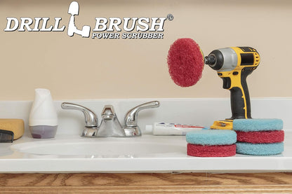 Bathroom - Cleaning Supplies - Drill Brush Power Scrubber Pads - Shower Cleaner - Bathtub - Bath Mat - Bathroom Sink - Tile Cleaner - Baseboard Cleaner - Vinyl Flooring - Hard Water Stain Remover