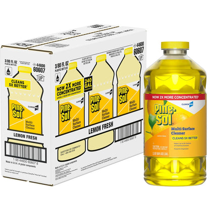 Pine-Sol Multi-Surface Cleaner, CloroxPro, 2x Concentrated Formula, Lemon Fresh, 80 Fl Oz