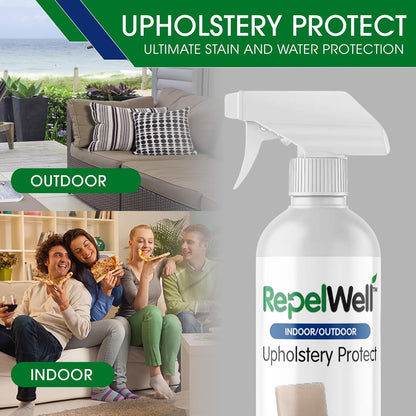 Eco-Friendly Upholstery Protect Stain & Water Repellent Spray 24oz – Non-Toxic, Pet-Safe Formula for Fabric, Leather, & Suede – Long-Lasting Stain Guard Keeps Furniture Clean & New
