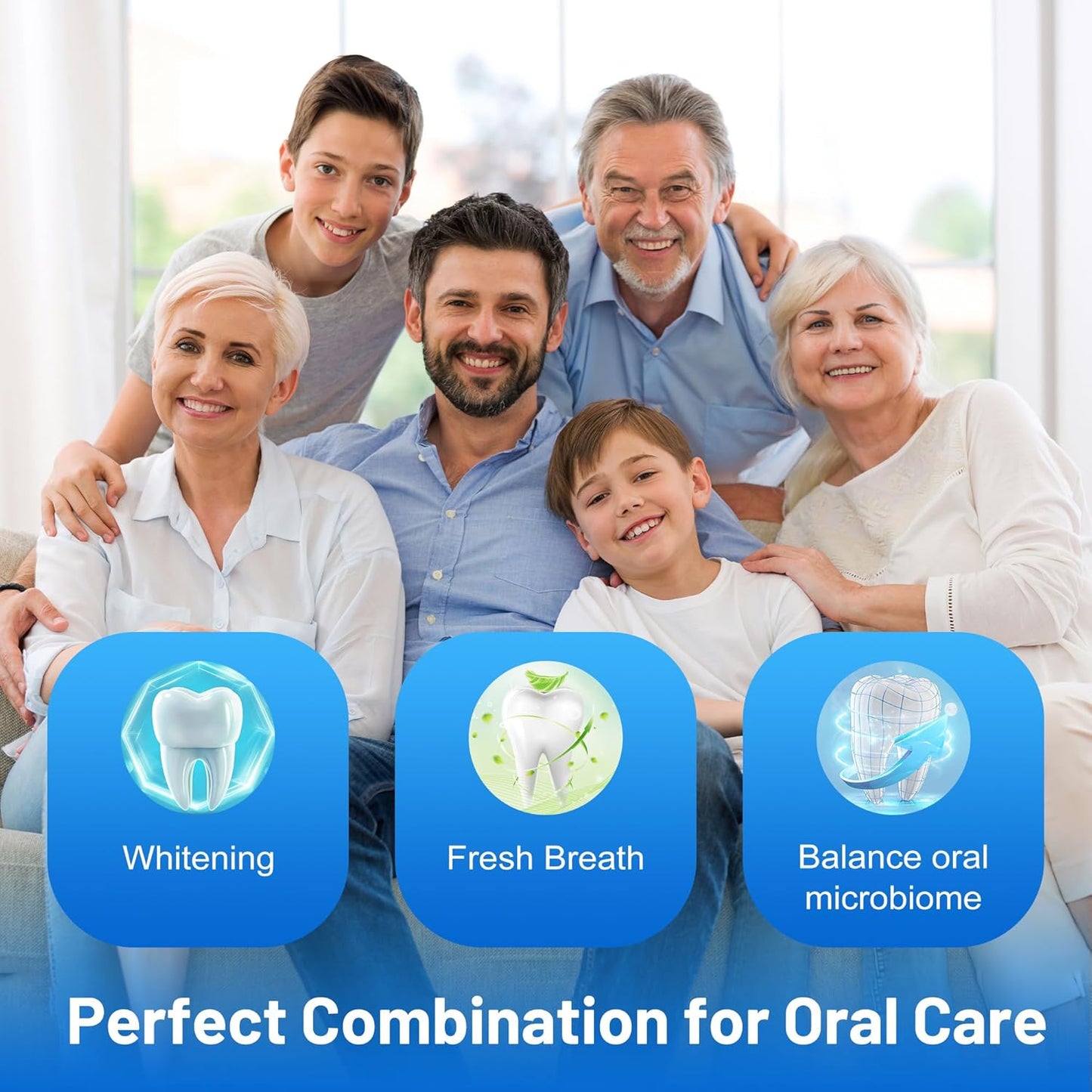 7.5% Nano Hydroxyapatite Toothpaste, SP-6 Probiotic Toothpaste, Helps Remineralize, Strengthens Enamel, Dentist-Formulated Whitening Toothpaste for Sensitive Teeth, Fluoride-Free, 4.23 oz 2Pack