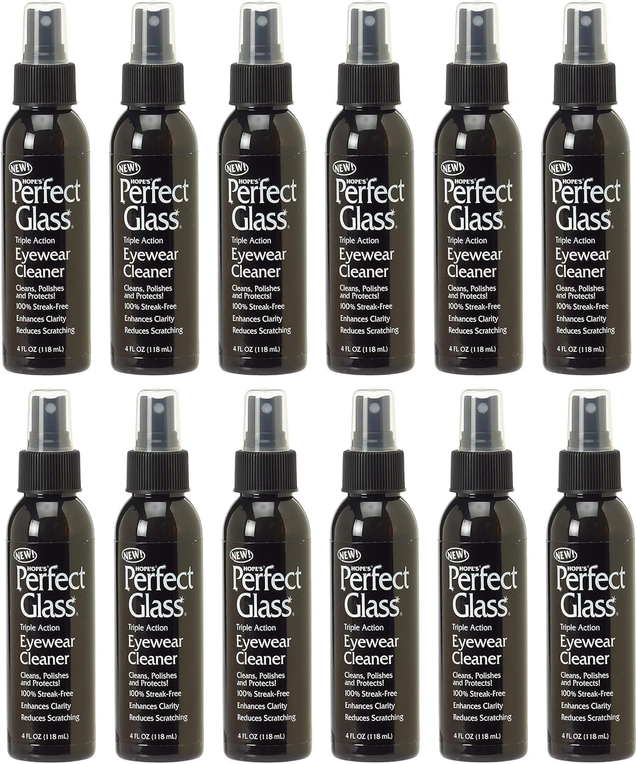 HOPE'S Perfect Glass Eyewear Cleaner - Eye Glass Cleaner for Glasses and Sunglasses - Anti Scratch and Anti Glare Lens Cleaner Spray, 4 Fl Oz, Pack of 1