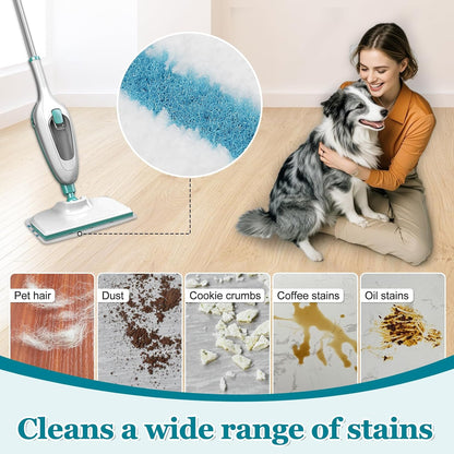 4Pack Steam Mop Pads Replacement for Black+Decker Steam Mop SM1600, SM1610, SM1620, HSM13E1, HSMC1300FX, HSMC1321, HSMC1361SG Cleaner Black and Decker Steam Mop Replacement Pads