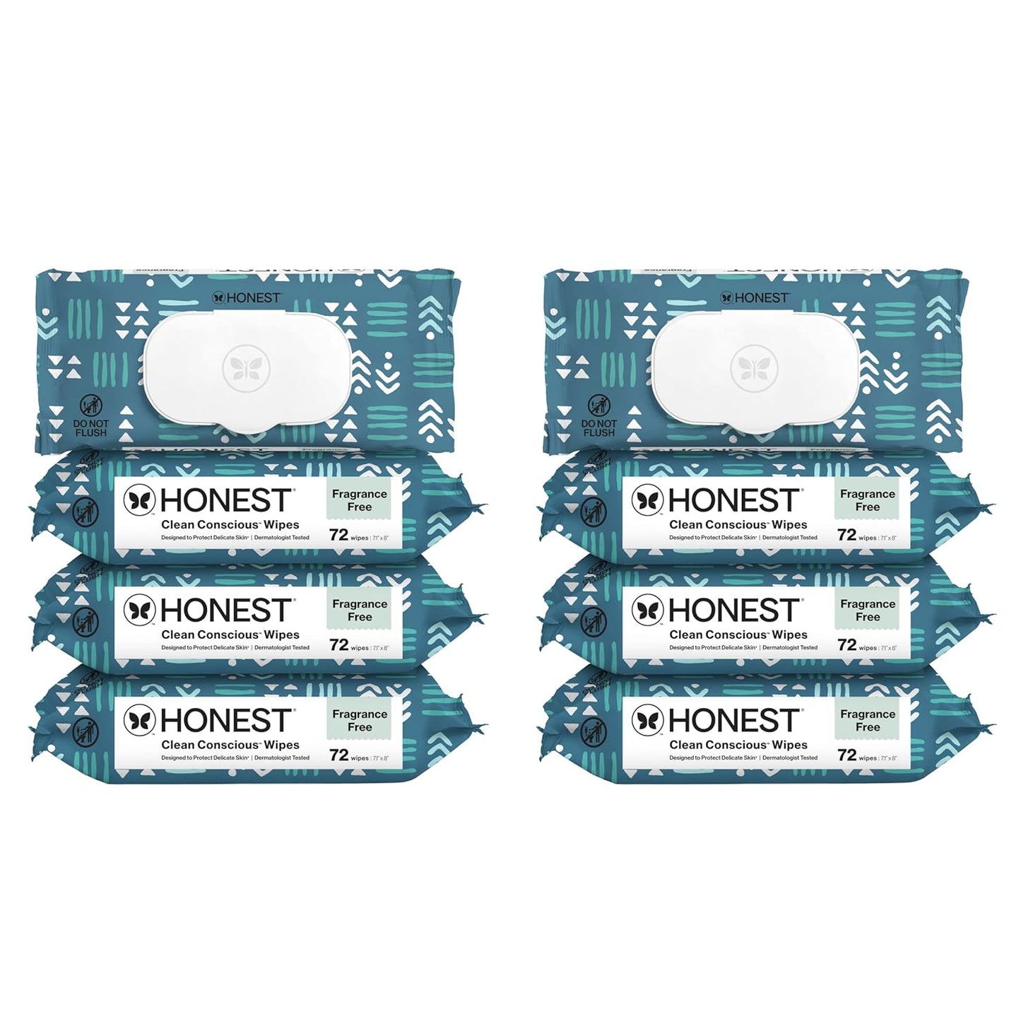 The Honest Company Hypoallergenic Multi-Use Baby Wipes for Sensitive Baby Skin, Rose Blossom, 60 Count