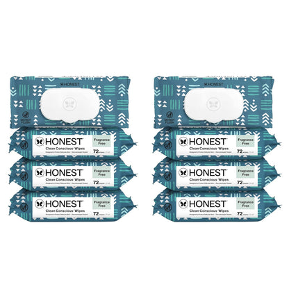 The Honest Company Hypoallergenic Multi-Use Baby Wipes for Sensitive Baby Skin, Rose Blossom, 60 Count