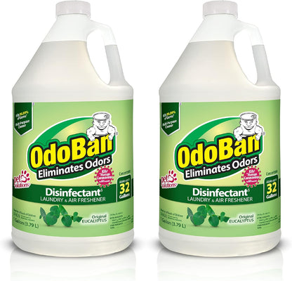 OdoBan Disinfectant Concentrate and Odor Eliminator, Made in the USA, Original Eucalyptus Scent, 1 Gallon