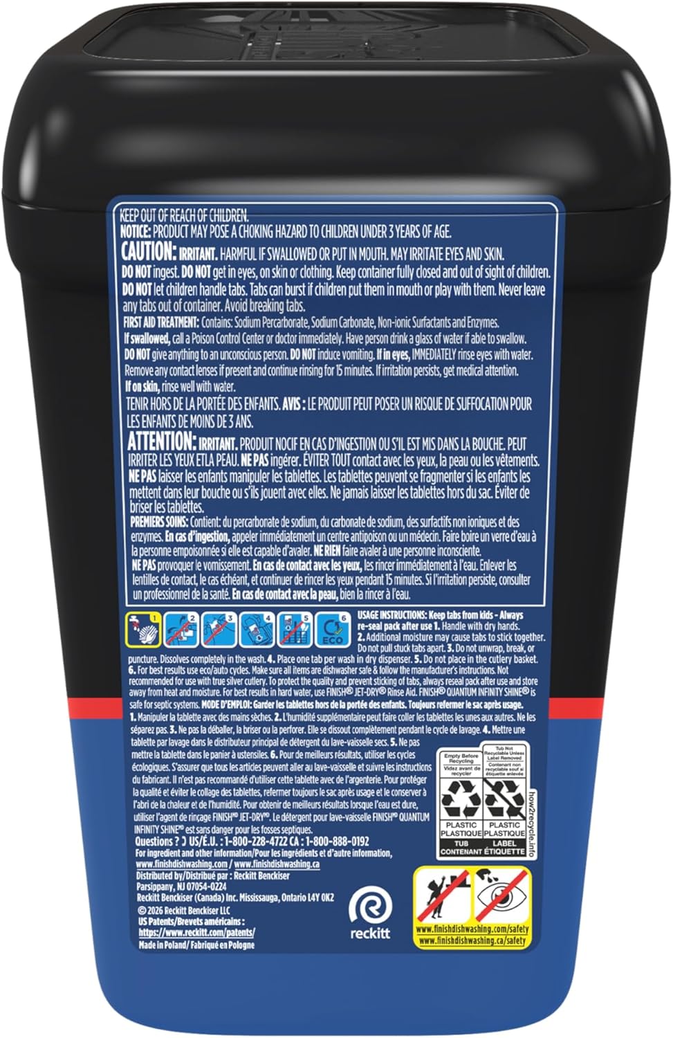 Finish Quantum Dishwasher Pods, No Pre-Rinse Dishwasher Detergent Soap Removes 24HR Dried-On Stain and Grease, Leaving a Virtually Spotless Shine, 84 Count