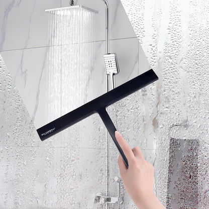 Shower Squeegee for Glass Doors, RICHMIRTH 11" Inch Width Silicone Rubber Blade Squeegee Window Cleaner Tool Squeegee for Shower Glass Doors Bathroom