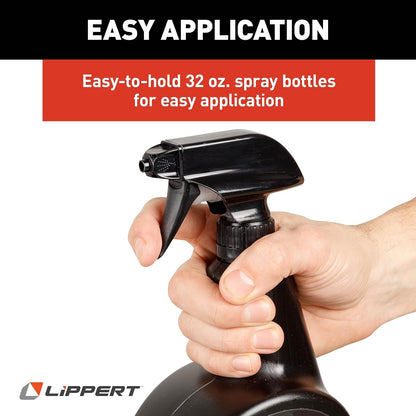 Lippert Boat Metal Cleaner and Polish for Interior and Exterior, 32 oz., Removes Fingerprints, Fills Minor Scratches, Use on Chrome, Aluminum, Stainless Steel, Easy Spray-On Application – 2022013937