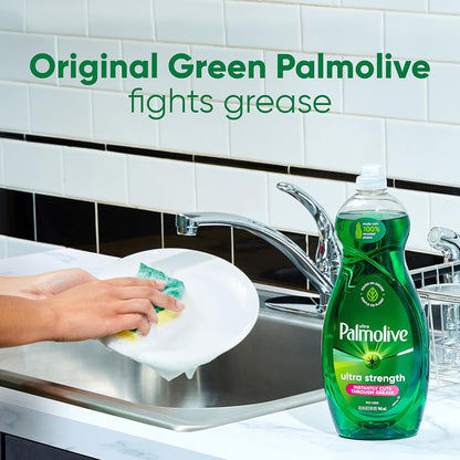 Palmolive Ultra Strength Liquid Dish Soap, Original Green, 32.5 Fluid Ounce (Packaging May Vary)