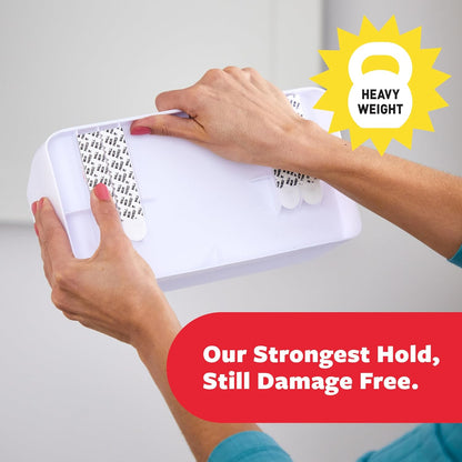 Command 10 Lb Large Organizing Caddy with 4 Strips, 9.91" x 3.38" x 5.15", Heavyweight Damage-Free Hanging for Organizing Cleaning Supplies, Closet, and Pantry