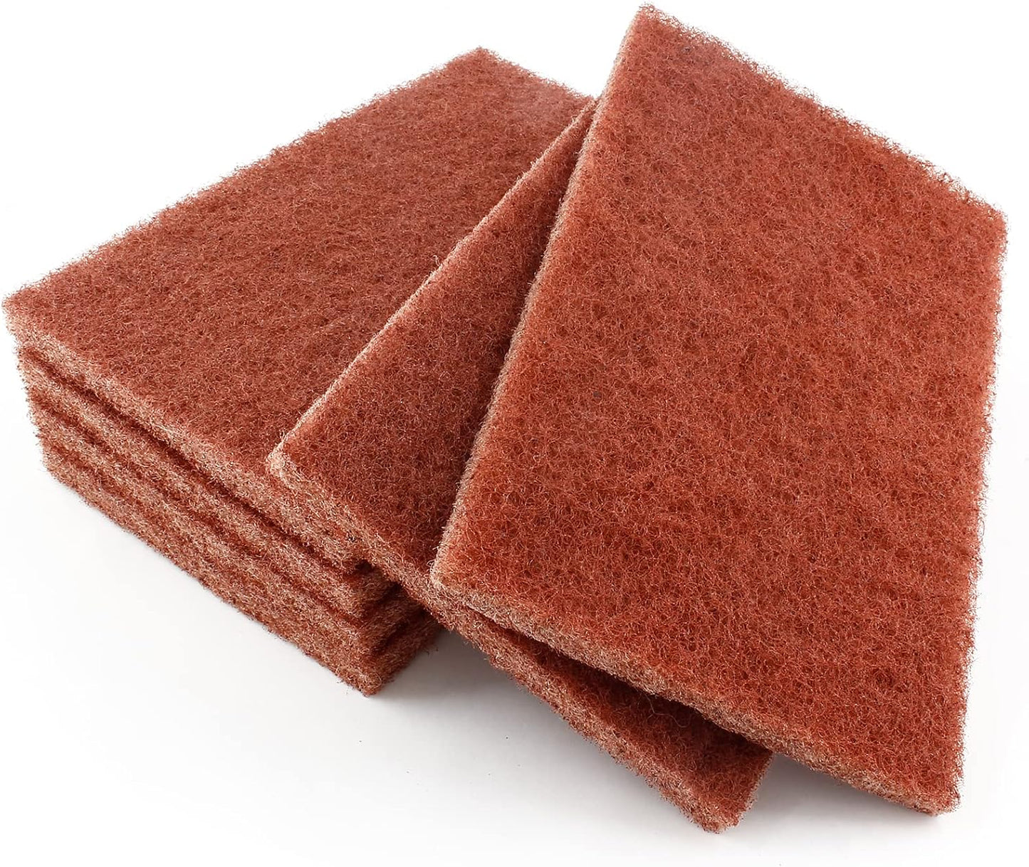 12pcs Red Scouring Pads, Heavy Duty Scour Pads Multipurpose Scour Pad Reusable Scrubbing Pads with Anti Grease Technology for Kitchen Scrubber Sink Dish Cleaning Metal Grills
