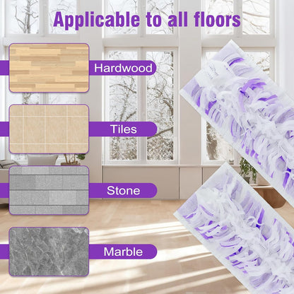 60 Pack Power Mop Refill Pads for Swiffer Power Mop, Disposable Swifter Wet Pad Refills for Swiffer, Replacement Spray Wet Pads Refills for Multi-Surface&Wood Floor Cleaning