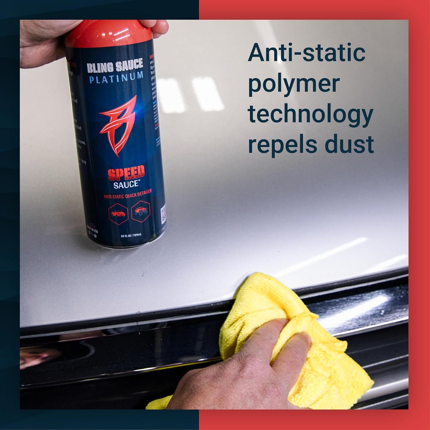 Bling Sauce Platinum Spots Sauce, Heavy-Duty Hard Water Spot Remover for Cars, Trucks, SUVs, 24oz.