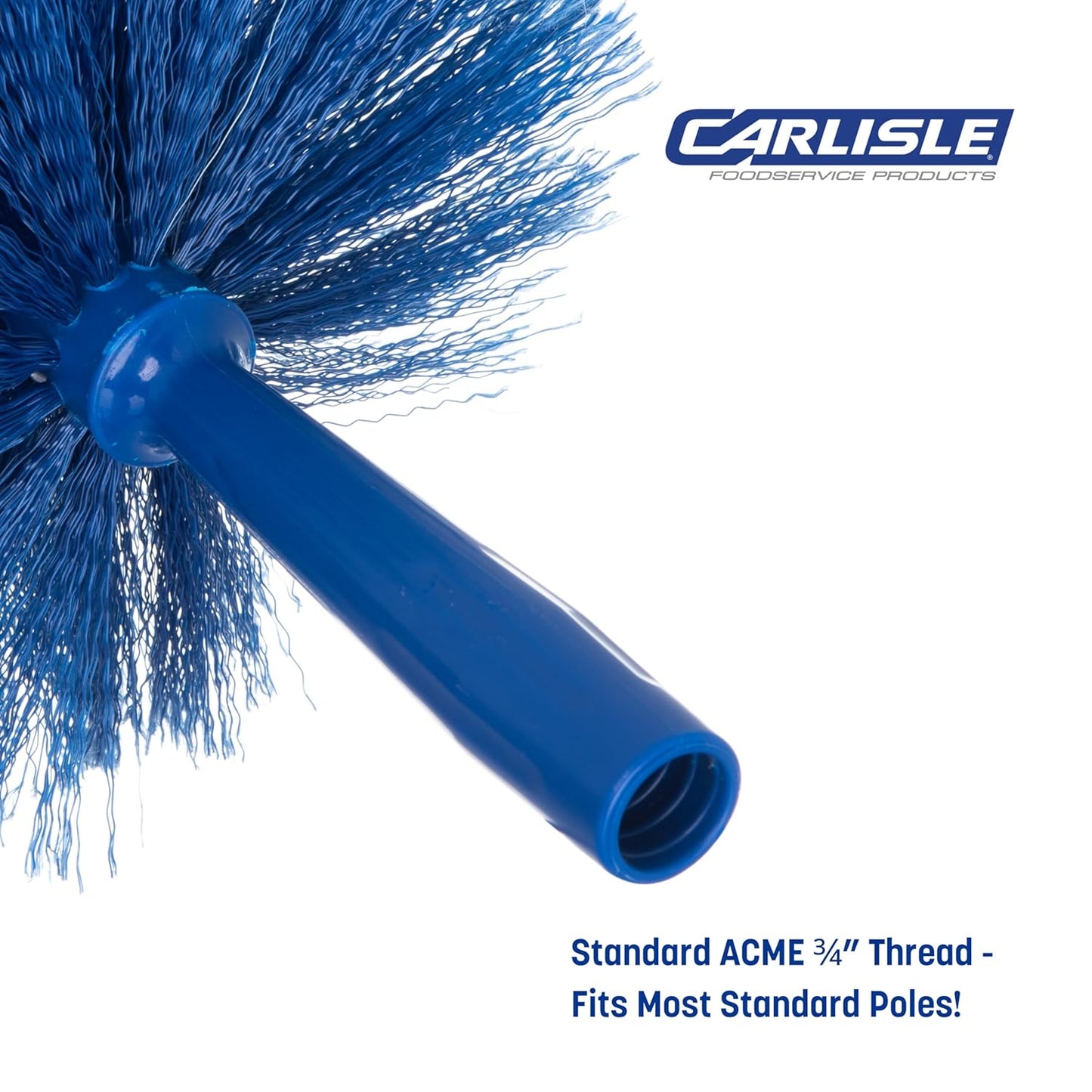 SPARTA Flo-Pac Rounded Duster Cleaning Duster with Electrostatically Charged Bristles for Cleaning, 9 X 7 X 7 Inches, Blue