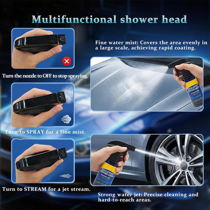 Glass Guard, Glass Oil Film Remover for Car, Grease Film Remover Paste,Roll-On Glass Compound with Cleaning Board, Removes Oil Film & Smudges, Improve Windshield Clarity for Safe Driving (100ml+Brush)