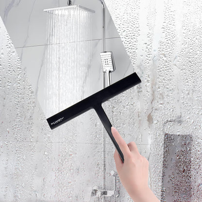 Shower Squeegee for Glass Doors, RICHMIRTH 11" Inch Width Silicone Rubber Blade Squeegee Window Cleaner Tool Squeegee for Shower Glass Doors Bathroom