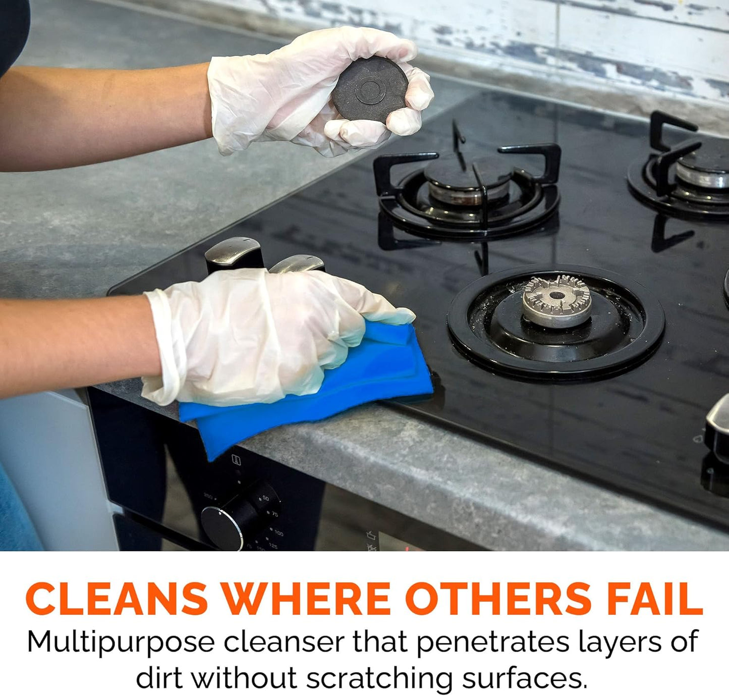BAR KEEPERS FRIEND Cleanser Trio - Mega Bundle (21 Oz Cleanser and Polish Powder | 26 Oz Liquid Soft Cleanser | 13 Oz Cooktop Cleaner) Plus 1 Foxtrot Microfiber Towel and 1 Microfiber Scrubber Sponge